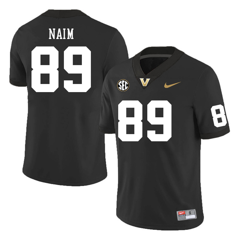 Vanderbilt Commodores #89 Shawn Naim College Football Jerseys Sale Stitched-Black